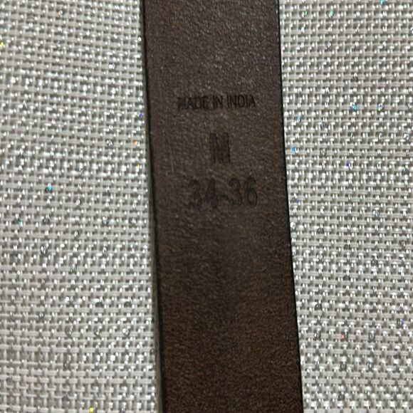 Stone Mountain Brown Genuine Top Grain Leather Buckle Belt - Picture 6 of 8